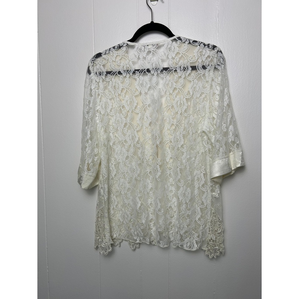 Spencer Alexis Womens 12 Lace 3 piece Dress Set fairy bridal boho angel romance - Picture 10 of 16